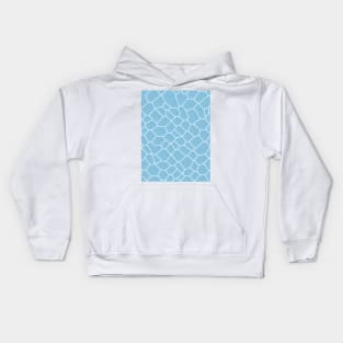 Abstract Geometric Water Pattern - blue pastel scheme Kids Hoodie